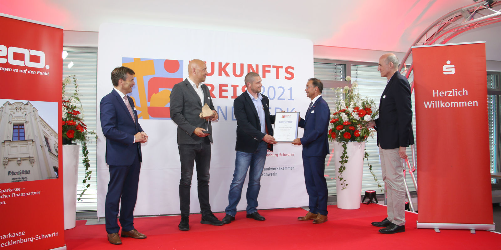 Treppenbau Plath erhält den Zukunftspreis 2021 der HWK Schwerin