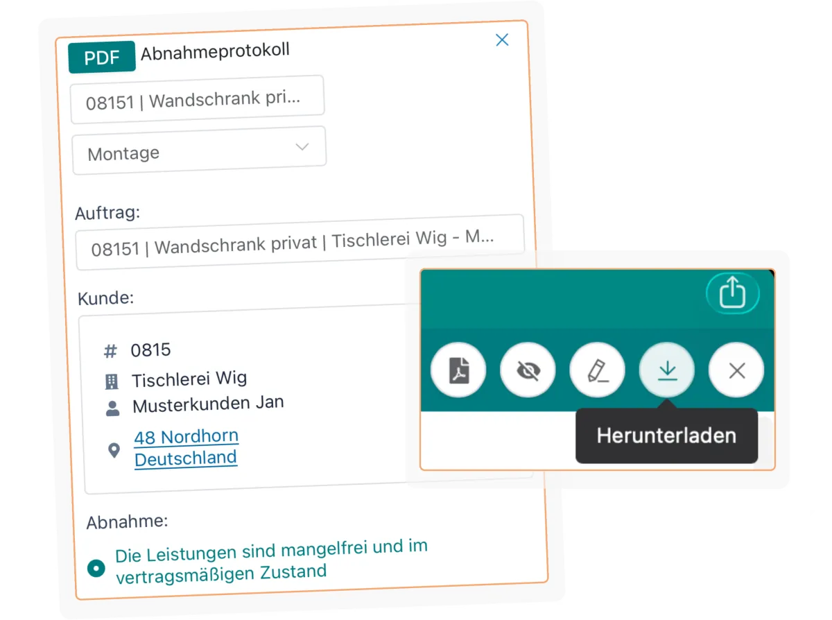 Mit Artesa kannst du Formulare exportieren und in bestehende Systeme weitergeben.