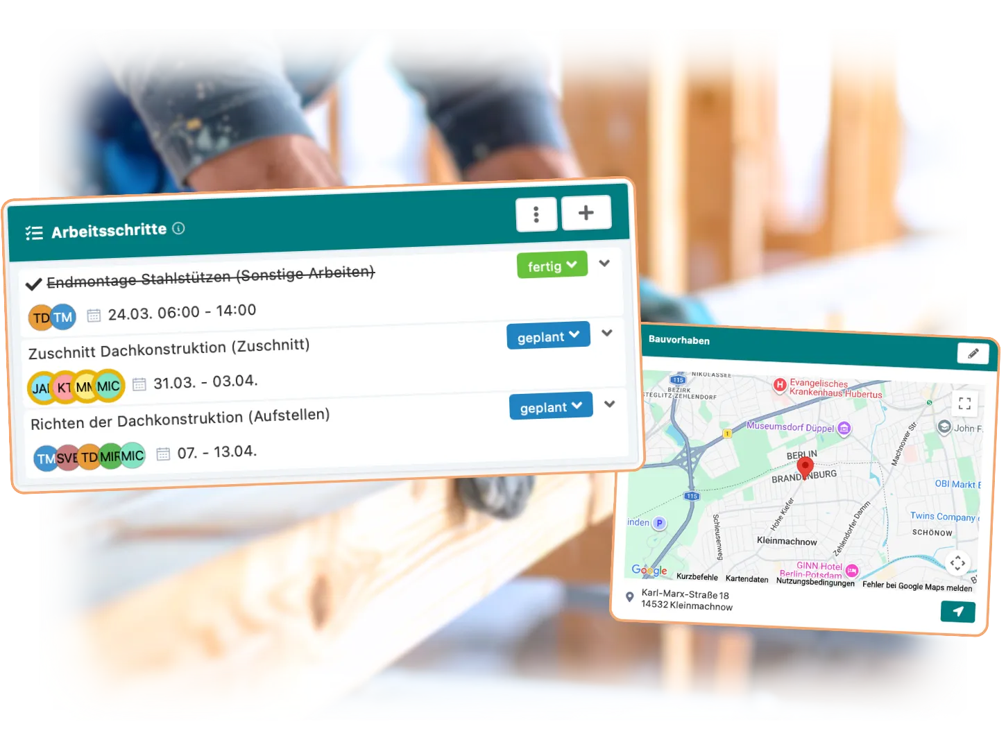 Artesa Handwerkersoftware für Holzbauer