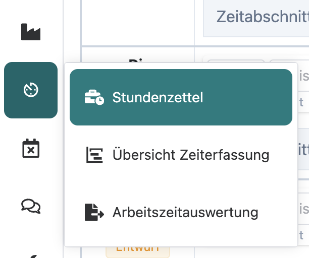 Reiter Zeiterfassung